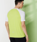 Men's Solid Regular Fit Sports Stretch T-Shirt | Round Neck | Raglan Sleeve | Moisture-Wicking | Activewear | Running | Gym | Plain (Available in Plus Sizes) - Image 2