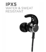 Neo ROKERZ Bluetooth Bluetooth Neckband On Ear 40 Hours Playback Active Noise cancellation IPX4(Splash & Sweat Proof) Black - Image 2