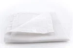 Mens Cotton Handerkerchief Hanky Rumal White Color with Self Design, Full size, Pack of 12 - Image 2