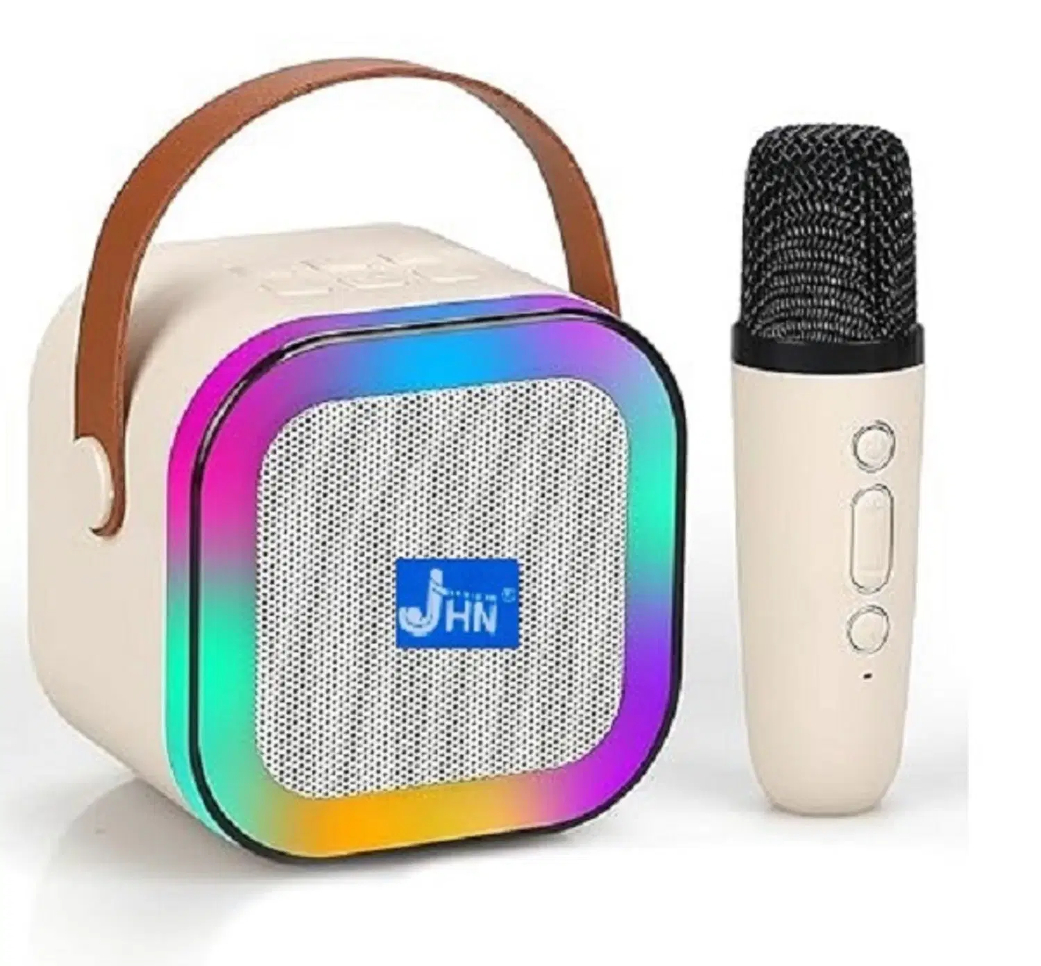 jhn-122-5-W-Bluetooth-SDL282659794-1-51c1f.webp jhn 122 5 W Bluetooth Speaker Bluetooth V 5.1 with USB,SD card Slot Playback Time 5 hrs Beige - Image 1