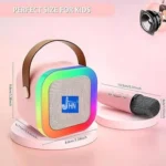 jhn JHN122 5 W Bluetooth Speaker Bluetooth V 5.1 with USB,SD card Slot Playback Time 5 hrs Pink - Image 2