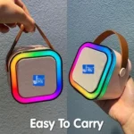 jhn JHN122 5 W Bluetooth Speaker Bluetooth V 5.1 with USB,SD card Slot Playback Time 5 hrs Pink - Image 5